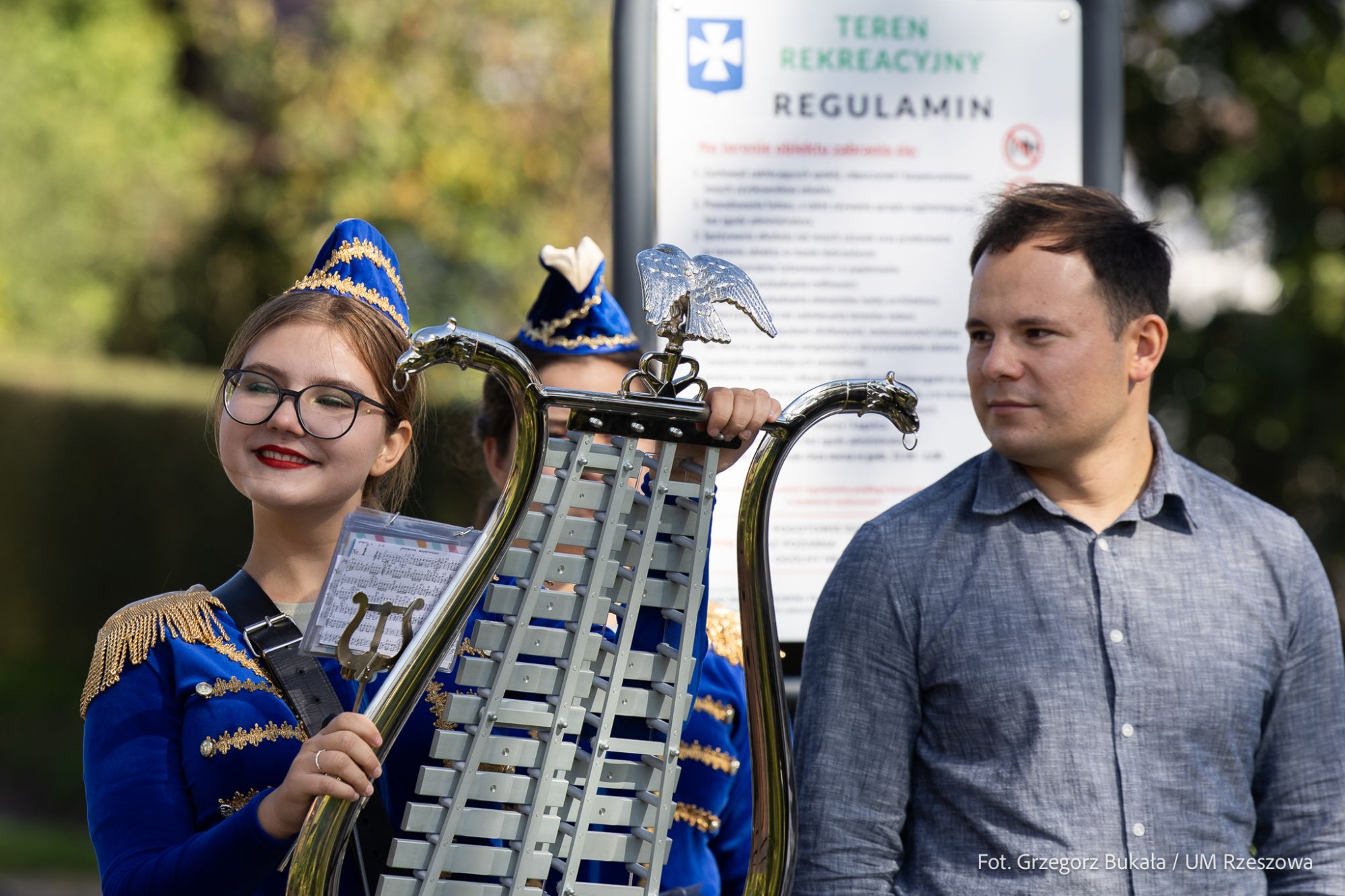 zdjecie z uroczystego otwarcia terenu rekreacyjnego na osiedlu Staromieście pod nazwą Park Klagenfurt w Rzeszowie, fot. Grzegorz Bukala, Urząd Miasta Rzeszowa
